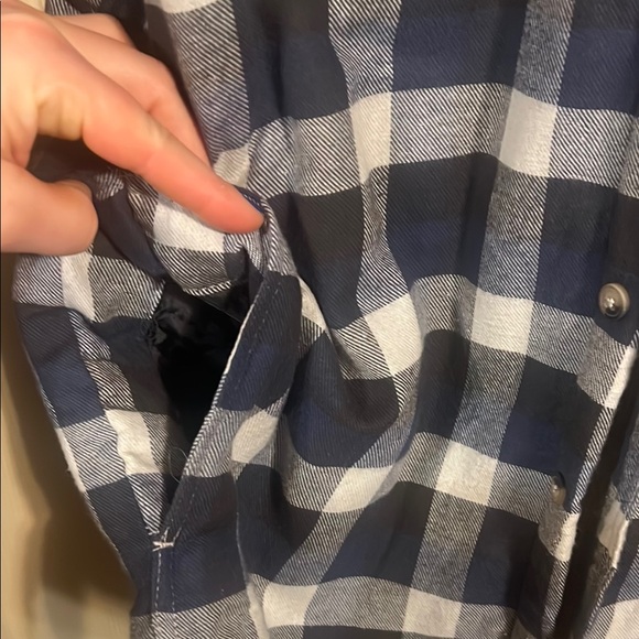 Wrangler Blue Plaid Flannel Shacket size S - Picture 3 of 8